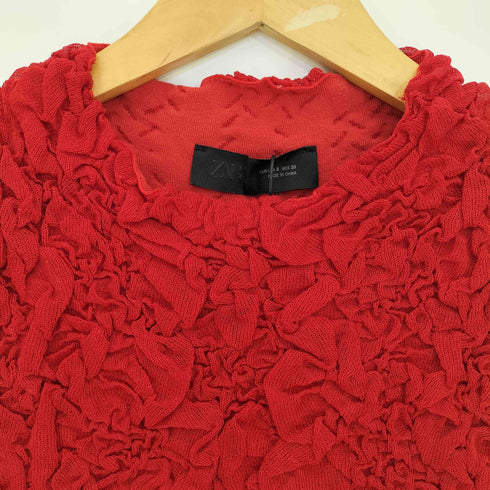 ザラ ZARA TEXTURED KNIT TOP レディース import:S